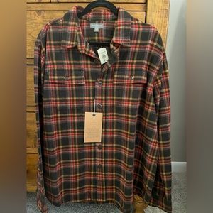 LLBean Men's Signature 1933 Chamois Cloth Shirt, Slim Fit, Plaid NWT retired